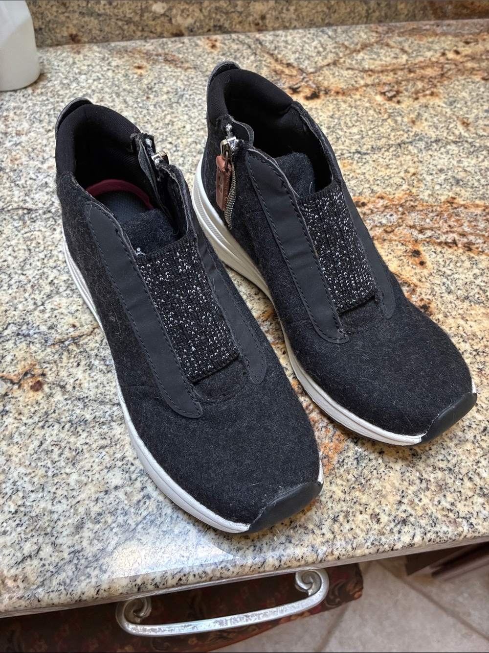 Ryka Black Slip-On Athletic Sneakers